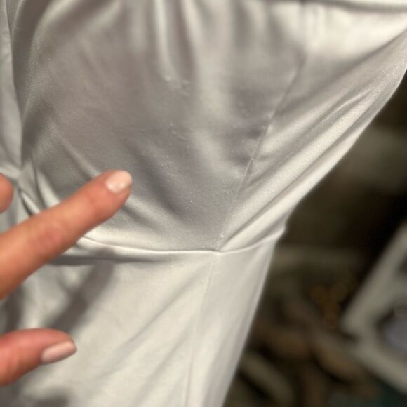 White one-shoulder formal dress 🙂3/$15 - Picture 7 of 14